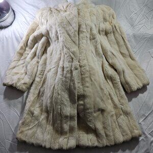 Vintage Outerlayers Faux Fur Coat Cream Color